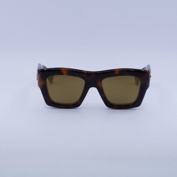 Gucci GG1772S 007 Sunglasses Havana Square Frame, Brown Mirrored Lenses main image 9